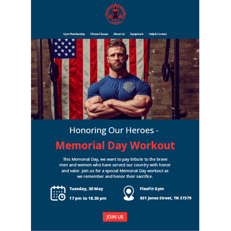 Memorial Day Hero Gym Special